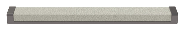 Häfele 111.95.469 TAG - Pull, Minimalist, Zinc, Faux Leather, Slate/graphite/winter, 256 mm (10 1/16") CTC