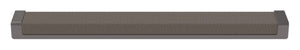Häfele 111.95.454 TAG - Pull, Minimalist, Zinc, Faux Leather, Black/winter, 256 mm (10 1/16") CTC
