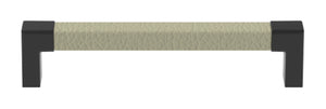 Häfele 111.95.475 TAG - Pull, Modern, Zinc, Faux Leather, Chrome/winter, 128 mm (5 1/16") CTC