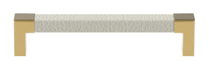 Häfele 111.95.487 TAG - Pull, Modern, Zinc, Faux Leather, Slate/graphite/winter, 128 mm (5 1/16") CTC