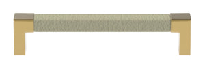 Häfele 111.95.484 TAG - Pull, Modern, Zinc, Faux Leather, Matte nickel/winter, 128 mm (5 1/16") CTC