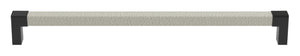 Häfele 111.95.494 TAG - Pull, Modern, Zinc, Faux Leather, Chrome/oyster, 256 mm (10 1/16") CTC