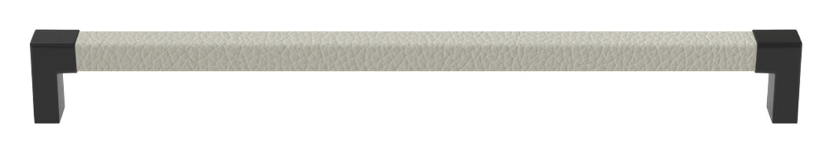 Häfele 111.95.485 TAG - Pull, Modern, Zinc, Faux Leather, Matte nickel/oyster, 128 mm (5 1/16") CTC