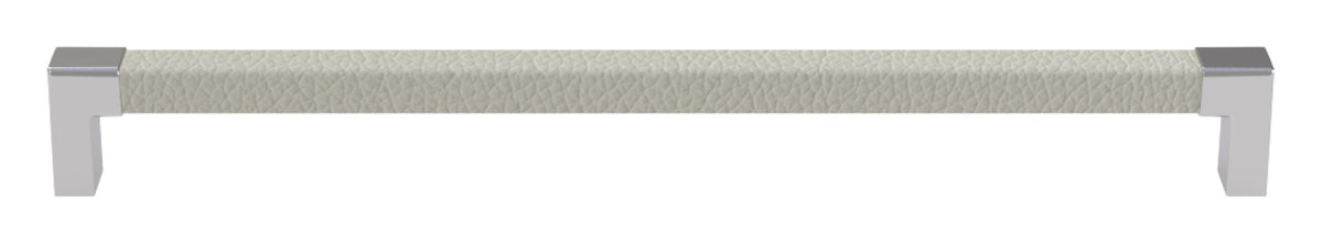 Häfele 111.95.473 TAG - Pull, Modern, Zinc, Faux Leather, Black/oyster, 128 mm (5 1/16") CTC