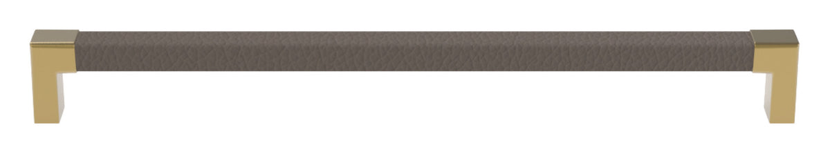 Häfele 111.95.485 TAG - Pull, Modern, Zinc, Faux Leather, Matte nickel/oyster, 128 mm (5 1/16") CTC