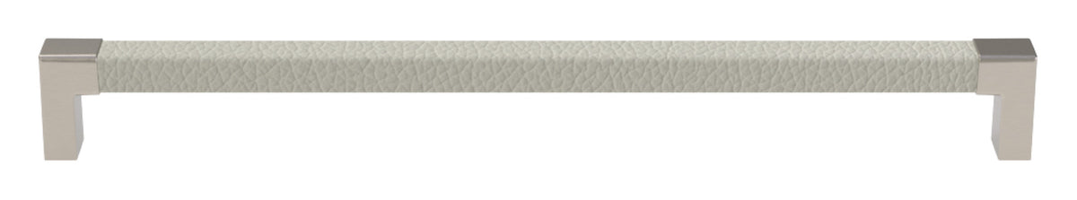 Häfele 111.95.473 TAG - Pull, Modern, Zinc, Faux Leather, Black/oyster, 128 mm (5 1/16") CTC