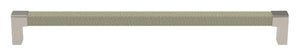Häfele 111.95.475 TAG - Pull, Modern, Zinc, Faux Leather, Chrome/winter, 128 mm (5 1/16") CTC