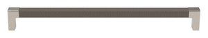 Häfele 111.95.479 TAG - Pull, Modern, Zinc, Faux Leather, Matte aluminum/oyster, 128 mm (5 1/16") CTC