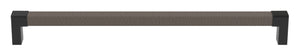 Häfele 111.95.483 TAG - Pull, Modern, Zinc, Faux Leather, Matte gold/pewter, 128 mm (5 1/16") CTC