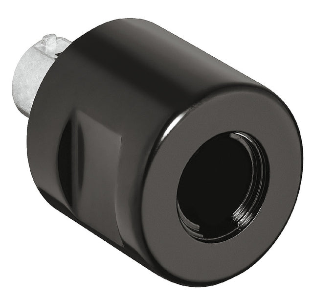 Häfele 229.80.330 Rotary Knob, Symo, Length 30 mm (1 3/16"), For combination with Symo cylinder removable core, black, without rings, right
