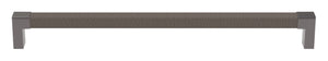 Häfele 111.95.480 TAG - Pull, Modern, Zinc, Faux Leather, Matte aluminum/pewter, 128 mm (5 1/16") CTC