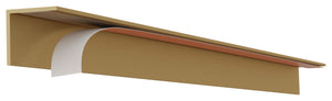 Häfele 100.00.196 Cabinet Accent Drip Edge, Aluminum, H x W: 22 x 2 mm (7/8" x 1/16"), 605 mm (23 27/32") length, brushed