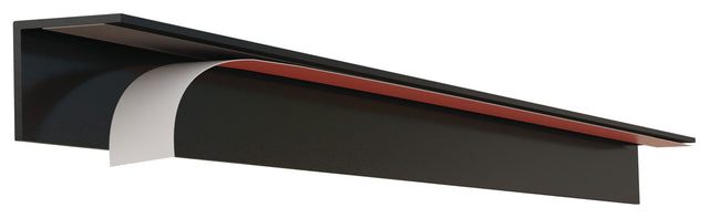 Häfele 100.00.183 Cabinet Accent Drip Edge, Aluminum, H x W: 22 x 2 mm (7/8" x 1/16"), 520 mm (20 1/2") length, matte black