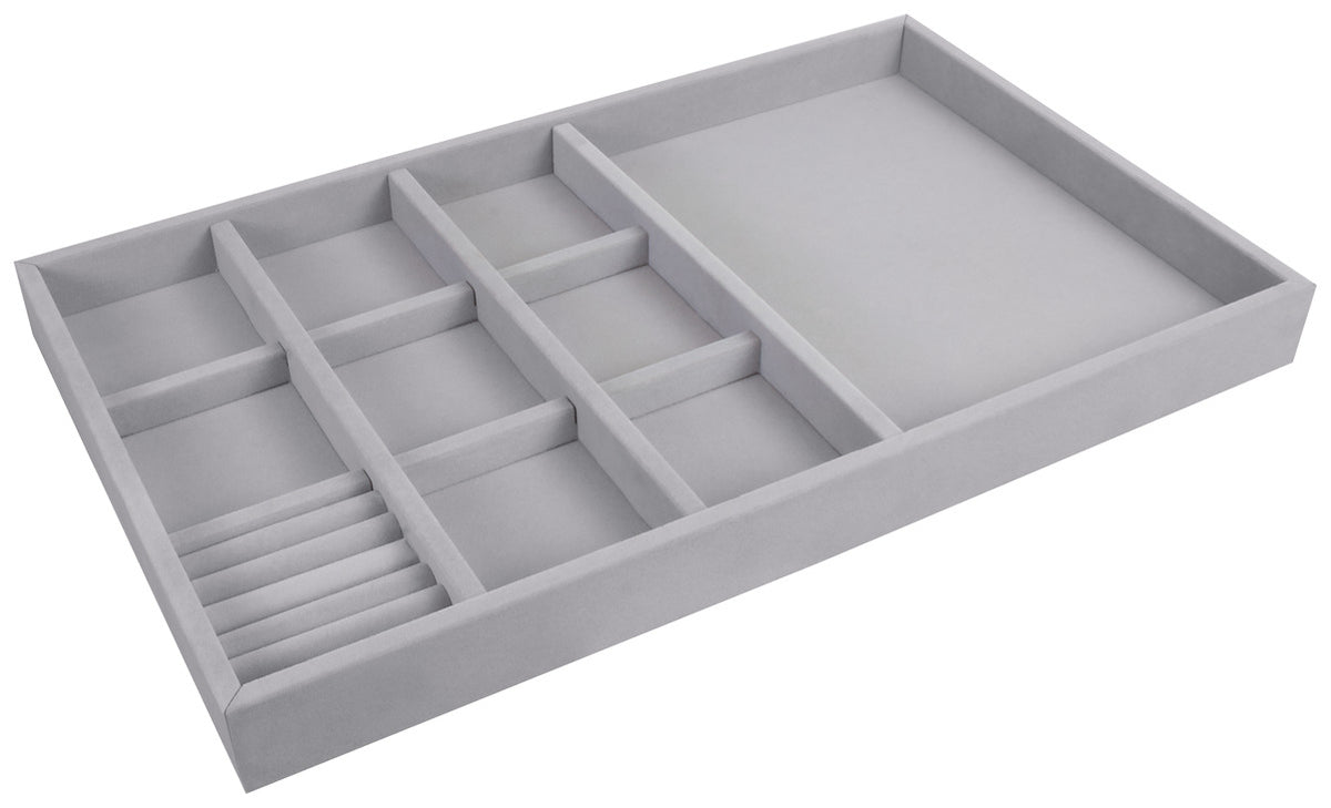 Häfele 811.03.380 Jewelry Tray, 2" Depth Velvet, Black