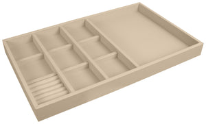 Häfele 811.03.120 Jewelry Tray, 2" Depth, Faux suede, plum