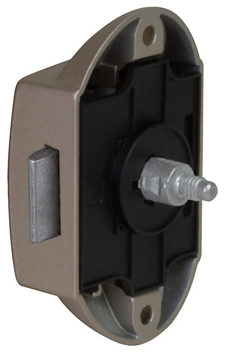 Häfele 211.63.102 Push-Lock, Häfele Push-Lock, can be operated from one side, Without Catch Bolt, Brown, plastic