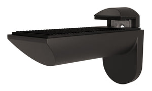 Häfele 284.04.323 Bracket, for wooden and glass shelves, For shelf thickness 7–41 mm, for shelf thickness: 7-41 mm, black matte