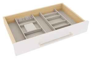 Häfele 807.87.104 TAG - Jewelry Organizer Drawer Tray, Contour, For 36" wide drawers, 16" depth, oyster