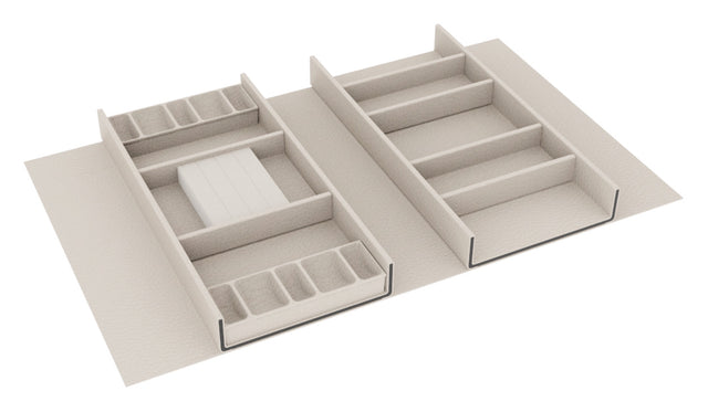 Häfele 807.87.702 TAG - Jewelry Organizer Drawer Tray, Contour, For 24" wide drawers, 16" depth, winter