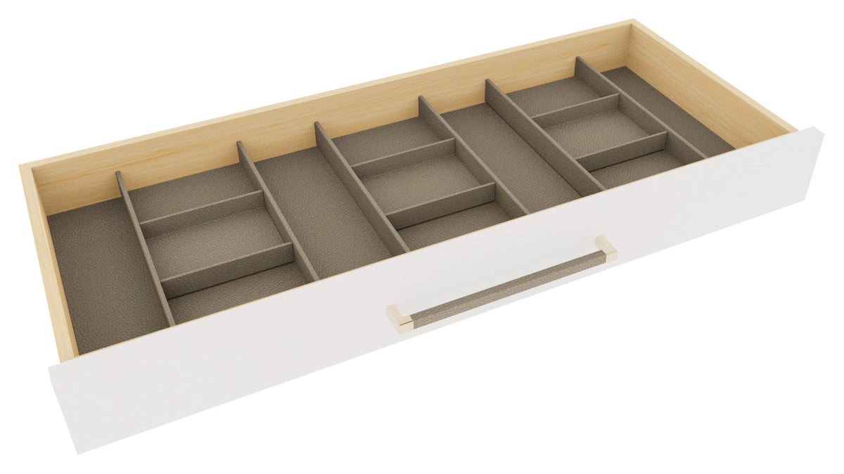 Häfele 807.87.722 TAG - Tie & Belt Drawer Organizer, Contour, For 24" wide drawers, 16" depth, winter