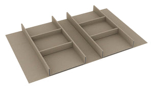 Häfele 807.87.125 TAG - Tie & Belt Drawer Organizer, Contour, For 36" wide drawers, 20" depth, oyster