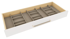 Häfele 807.87.514 TAG - Sunglass Organizer Drawer Insert, Contour, For 36" wide drawers, 16" depth, pewter