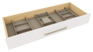 Häfele 807.87.503 TAG - Jewelry Organizer Drawer Tray, Contour, For 24" wide drawers, 20" depth, pewter