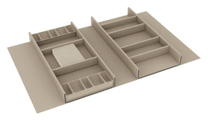 Häfele 807.87.702 TAG - Jewelry Organizer Drawer Tray, Contour, For 24" wide drawers, 16" depth, winter