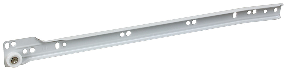 Häfele 423.37.840 Cabinet Member, Epoxy, 3/4 Extension, Self-Closing, Bottom Mounted, White, Right, 24"