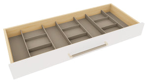 Häfele 807.87.125 TAG - Tie & Belt Drawer Organizer, Contour, For 36" wide drawers, 20" depth, oyster