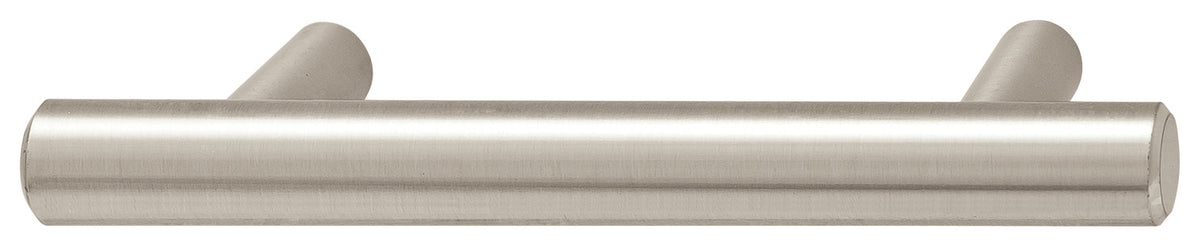 Häfele 101.20.751 Bar Pull, Ø (1/2") 12 mm, Elemental, Steel, Stainless steel look, 96 mm (3 3/4") CTC