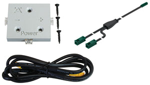 Häfele 833.86.509 Power Supply Extension Kit, Adjustable Shelf Lighting System, 24V