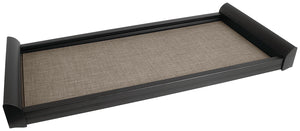 Häfele 807.77.601 TAG - Pull-Out Shelf, ENGAGE, Matte nickel and slate fabric, 18"