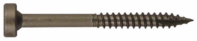 Häfele 019.09.081 Pocket Hole Screw, Pan Head, T17, Square Drive, Fine Threads, Steel, Dry Lube, #6-18 x 1 1/4"