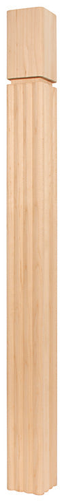 Häfele 635.74.201 Wood Post, H x W x D: 876 x 76 x 76 mm (34 1/2" x 3" x 3"), maple