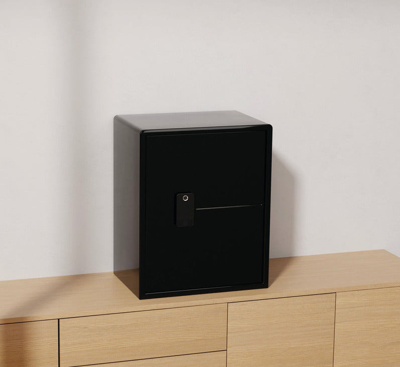 Häfele 836.00.357 MyCube - Safe, Grand, Steel, cafe au lait