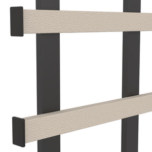 Häfele 807.73.341 TAG - Frame Kit, Octave Symphony Wall Mount System, Width: 35", matte nickel, pewter leather, anodized