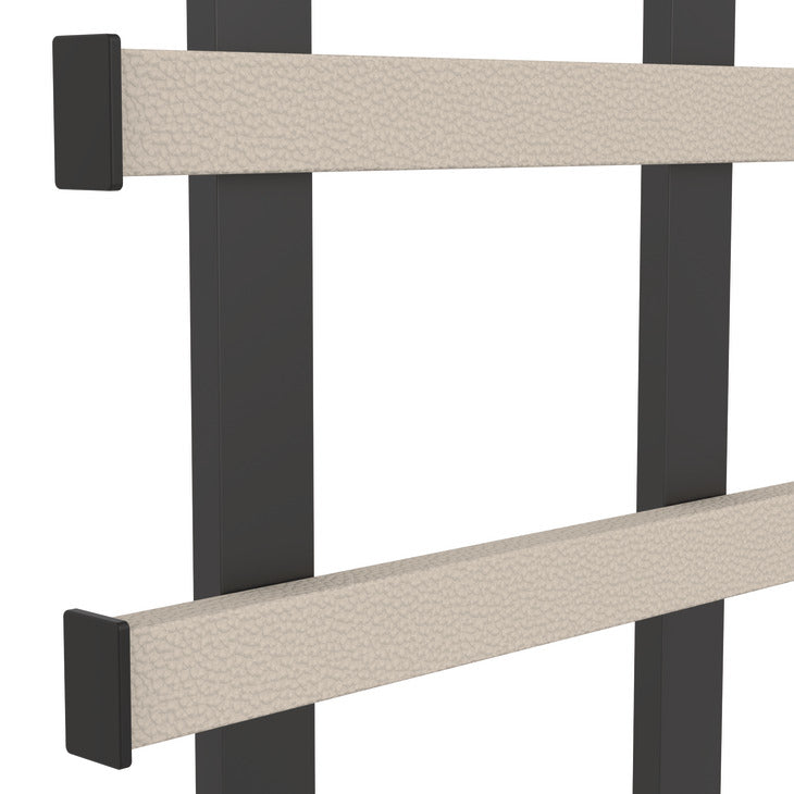 Häfele 807.22.103 TAG - Frame Kit, Duet Symphony Wall Mount System, Width: 13 1/2", black, winter leather, powder-coated
