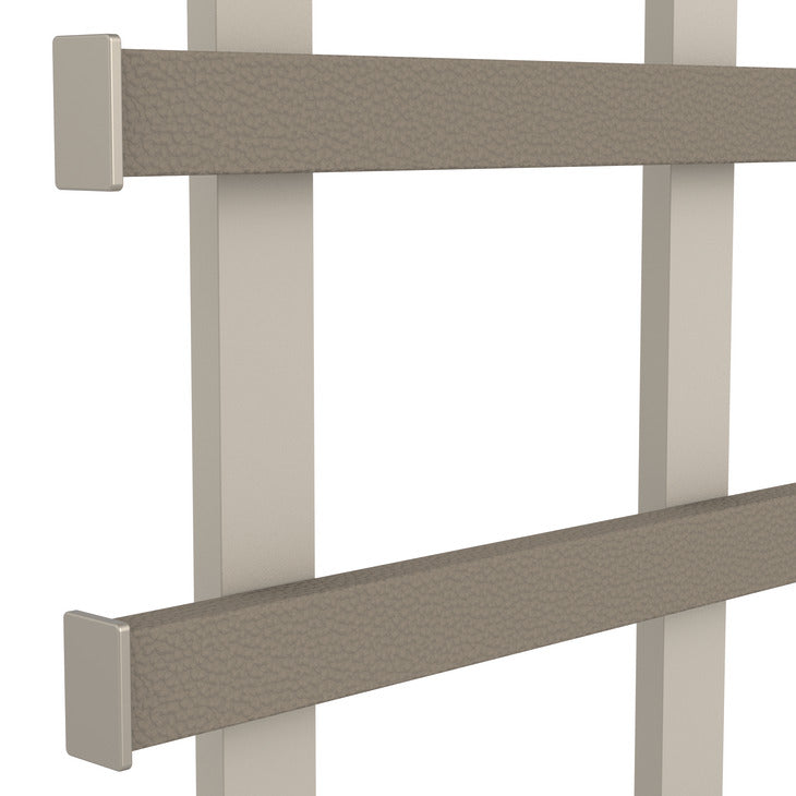 Häfele 807.25.403 TAG - Frame Kit, Duet Symphony Surface Mount Wall System, Width: 13 1/2", slate gray, winter leather, powder-coated