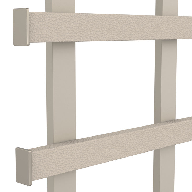 Häfele 807.73.070 TAG - Frame Kit, Dodeca Symphony Wall Mount System, Width: 35", matte aluminum, oyster leather, anodized