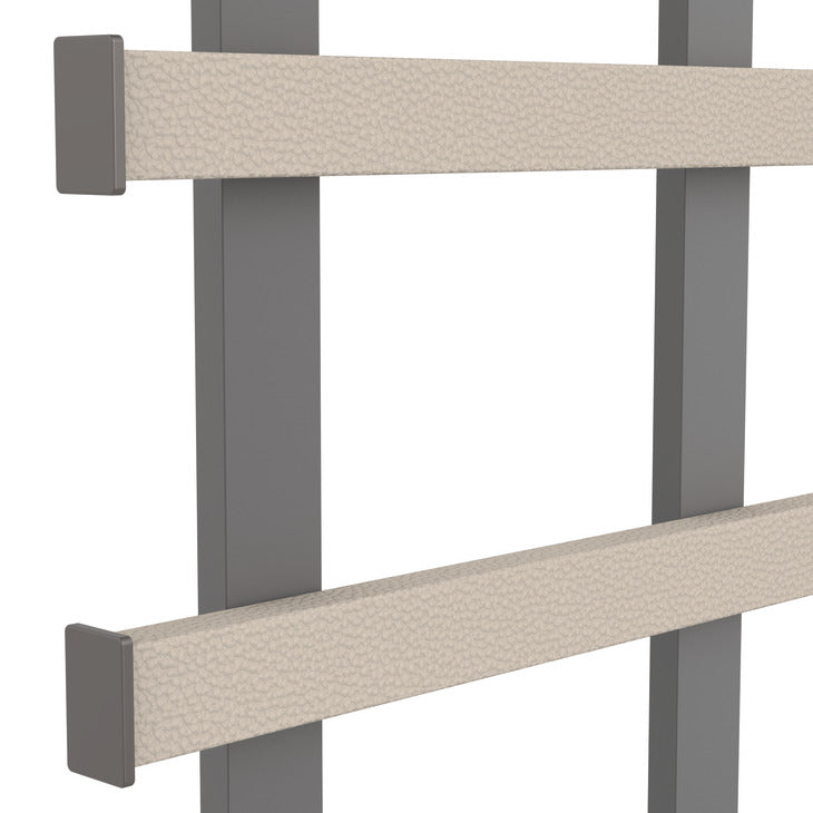 Häfele 807.22.100 TAG - Frame Kit, Duet Symphony Wall Mount System, Width: 13 1/2", black, oyster leather, powder-coated