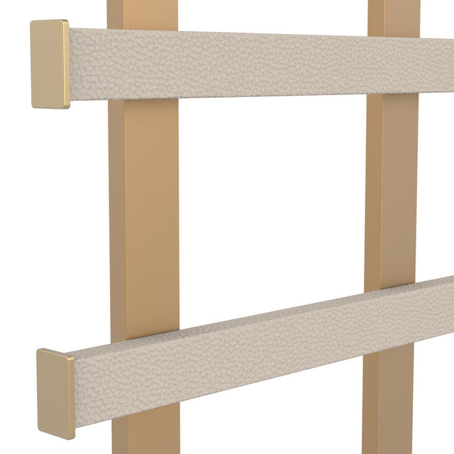 Häfele 807.19.514 TAG - Frame Kit, Quartet Symphony Wall Mount System, Width: 13 1/2", matte gold, winter leather, powder-coated