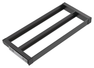 Häfele 807.81.535 TAG - Pull-Out Tray Frame, Curate, 14" Depth, with two compartments, slate gray, 30" width