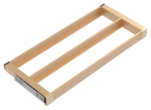 Häfele 807.81.579 TAG - Pull-Out Tray Frame, Curate, 14" Depth, with two compartments, slate gray, 24" width