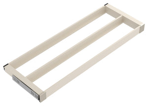 Häfele 807.81.535 TAG - Pull-Out Tray Frame, Curate, 14" Depth, with two compartments, slate gray, 30" width