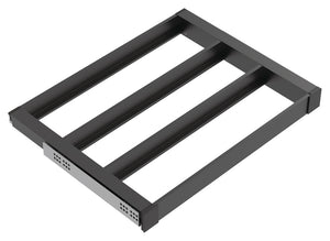 Häfele 807.81.564 TAG - Pull-Out Tray Frame, Curate, 20" Depth, with three compartments, slate gray, 18" width