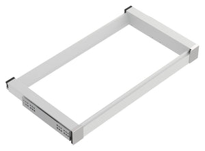 Häfele 807.81.552 TAG - Pull-Out Suspend Frame, Curate, slate gray, 20" depth, 18" width
