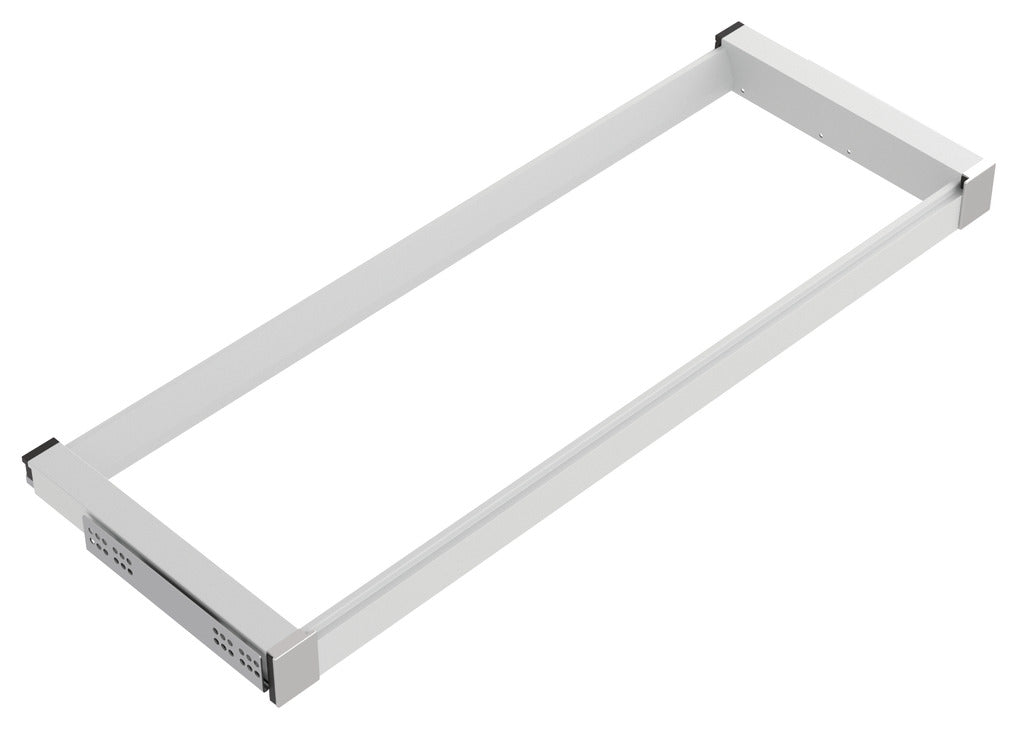 Häfele 807.81.554 TAG - Pull-Out Suspend Frame, Curate, matte aluminum, 20" depth, 24" width