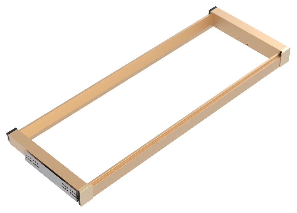 Häfele 807.81.545 TAG - Pull-Out Suspend Frame, Curate, matte nickel, 20" depth, 36" width