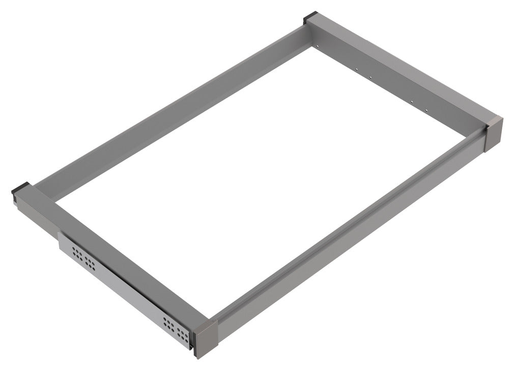 Häfele 807.81.552 TAG - Pull-Out Suspend Frame, Curate, slate gray, 20" depth, 18" width